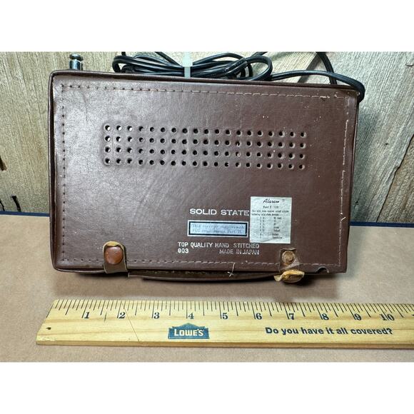Vtg Alaron AC-DC Convertible Solid State Model B 1520 Hand Stitched Cover Works! - Picture 4 of 8